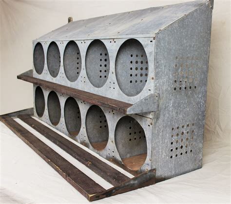 antique metal chicken nesting boxes for sale|stainless steel chicken nesting boxes.